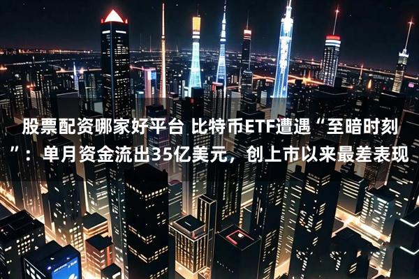 股票配资哪家好平台 比特币ETF遭遇“至暗时刻”：单月资金流出35亿美元，创上市以来最差表现