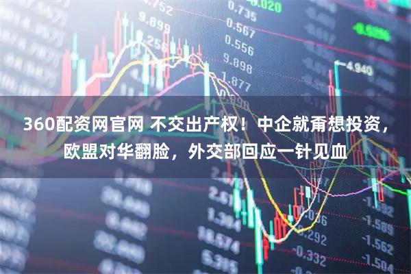 360配资网官网 不交出产权！中企就甭想投资，欧盟对华翻脸，外交部回应一针见血
